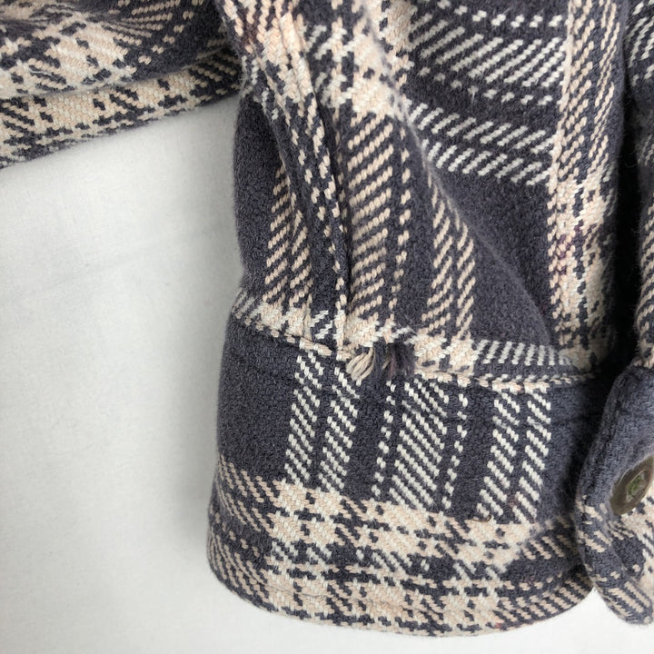 90s~00'S St. John's Bay Long Sleeve Heavy Flannel Check Shirt Men's XL Vintage cotton brown type Vintage Second Hand