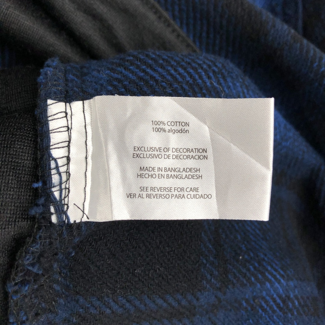 ORVIS Long Sleeve Flannel Check Shirt, Men's Size L cotton black type Vintage Second Hand
