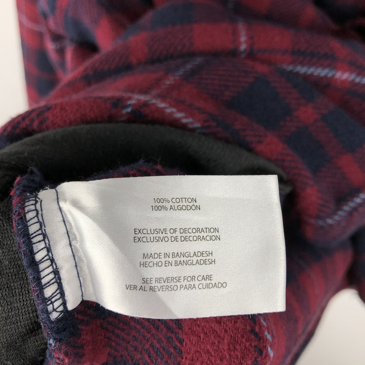 Orvis Long Sleeve Flannel Check Shirt, Men's XXL cotton red type Vintage Second Hand
