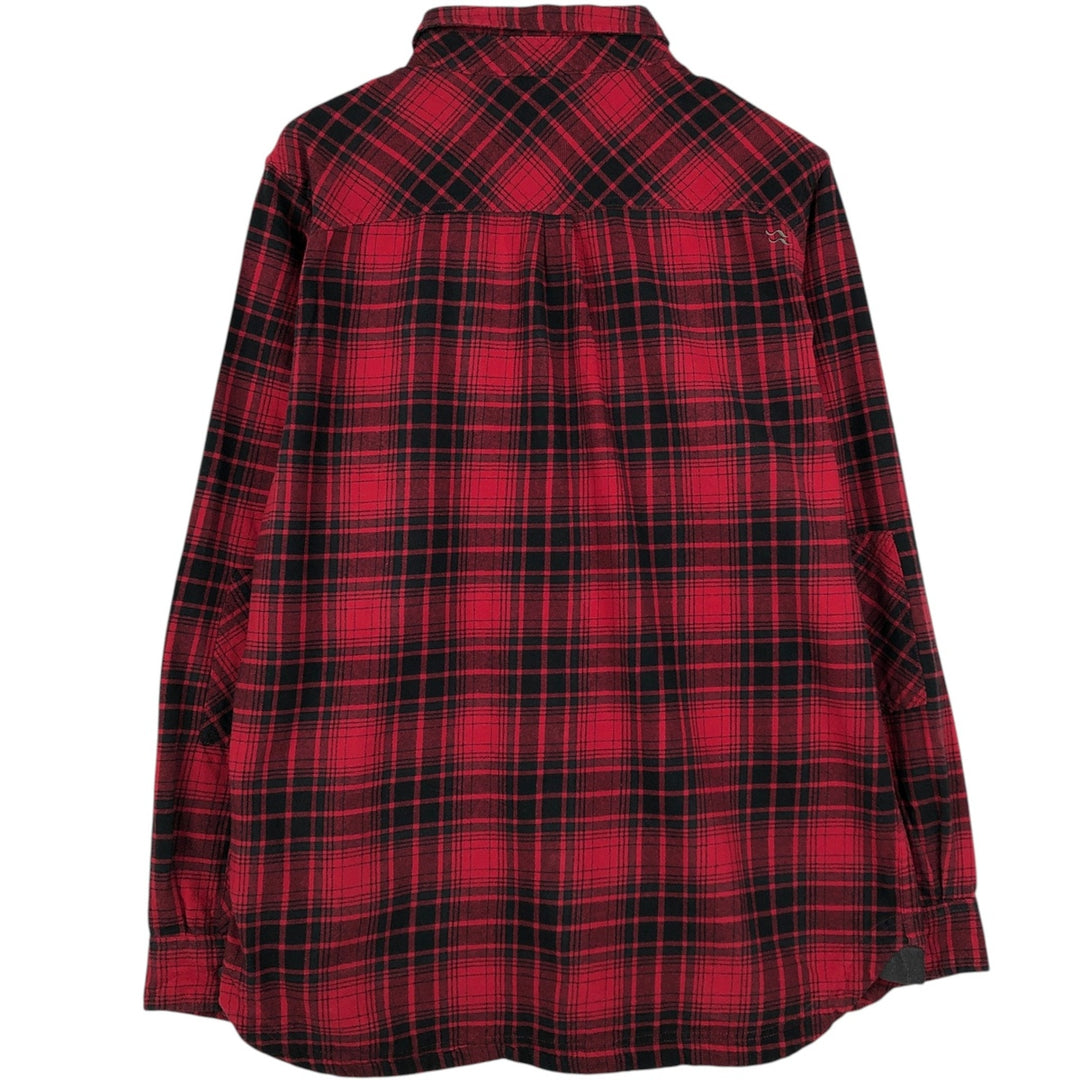 Rab Long-Sleeve Flannel Check Shirt, Men's Size XL (approx.) cotton red type Vintage Second Hand