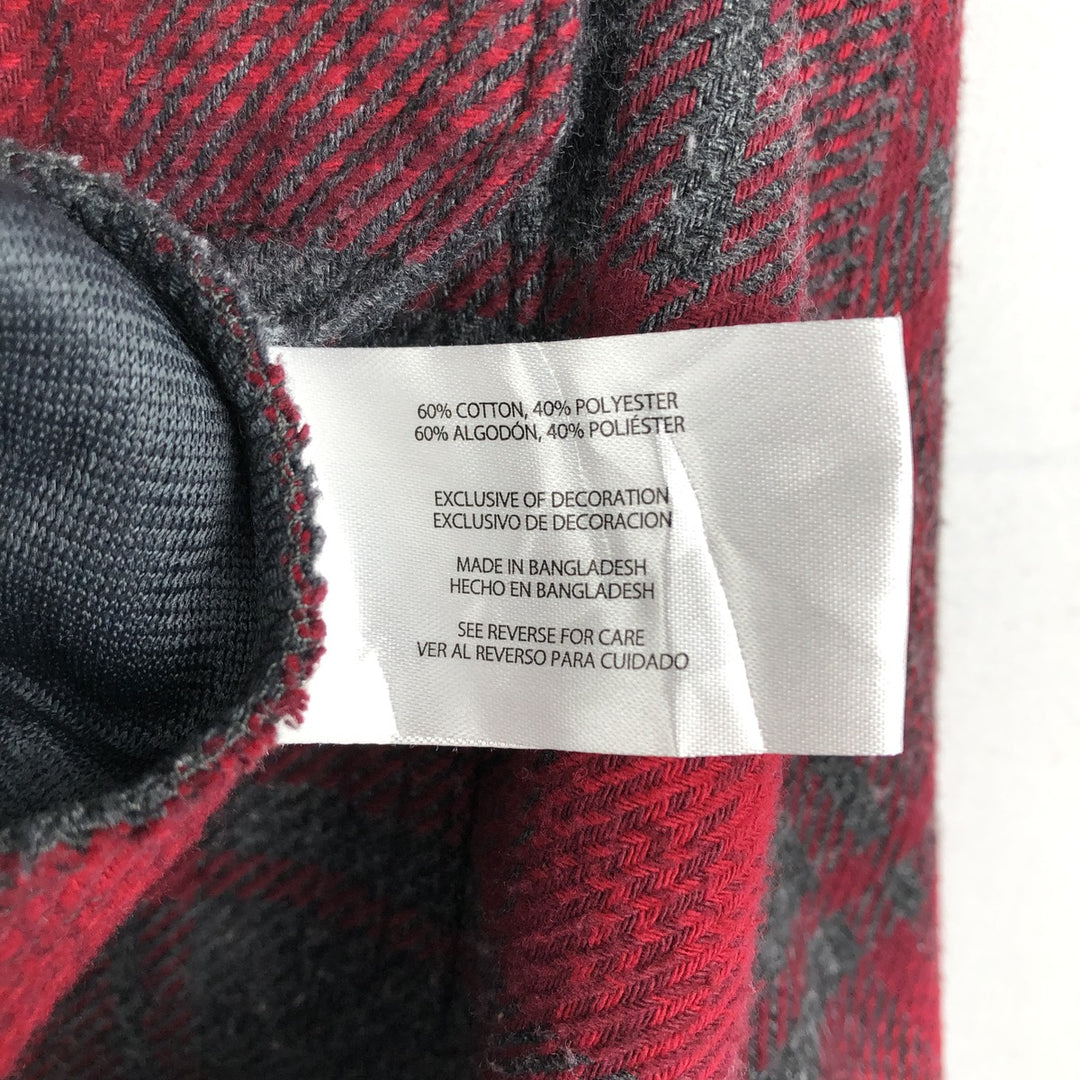 ORVIS Long Sleeve Heavy Flannel Check Shirt, Men's XL cotton red type Vintage Second Hand