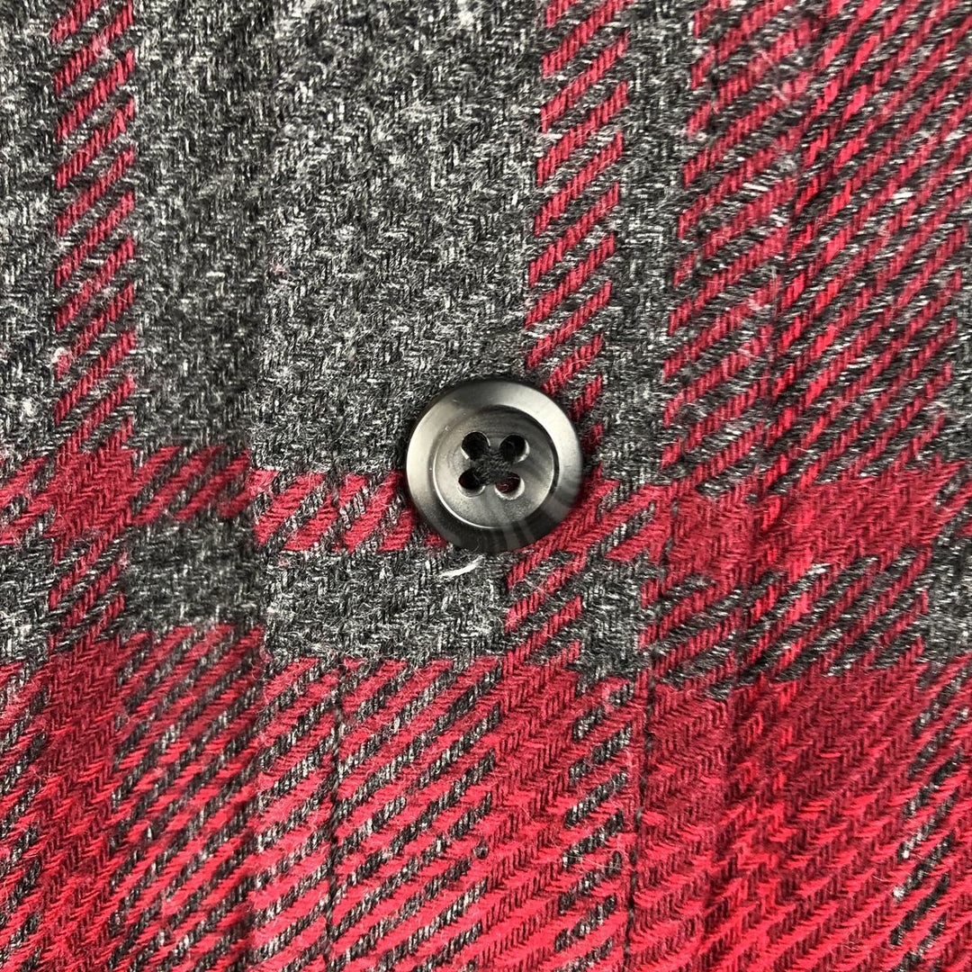 ORVIS Long Sleeve Heavy Flannel Check Shirt, Men's XL cotton red type Vintage Second Hand