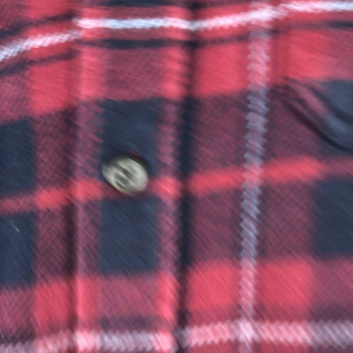 ORVIS Long Sleeve Heavy Flannel Check Shirt, Men's Size M cotton red type Vintage Second Hand