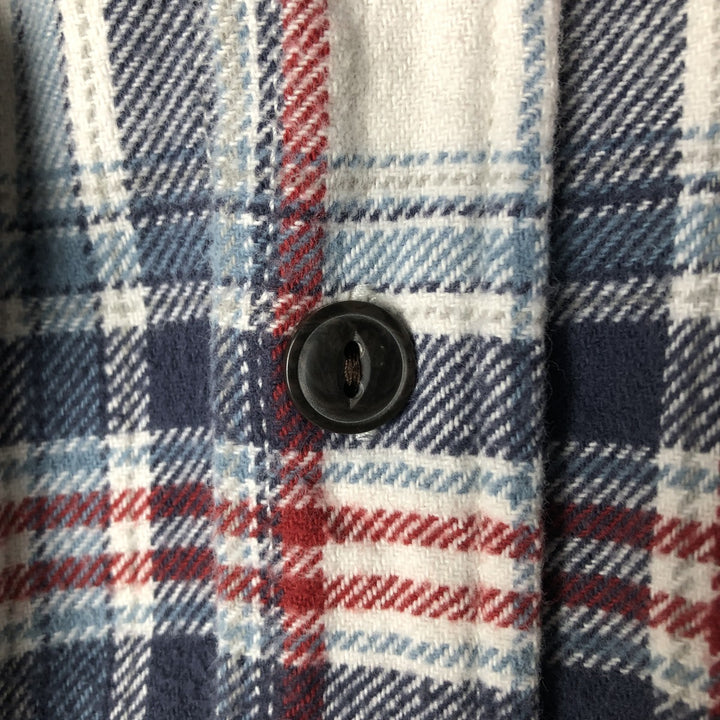 RED HEAD Long Sleeve Flannel Check Shirt, Men's Size L cotton blue type Vintage Second Hand