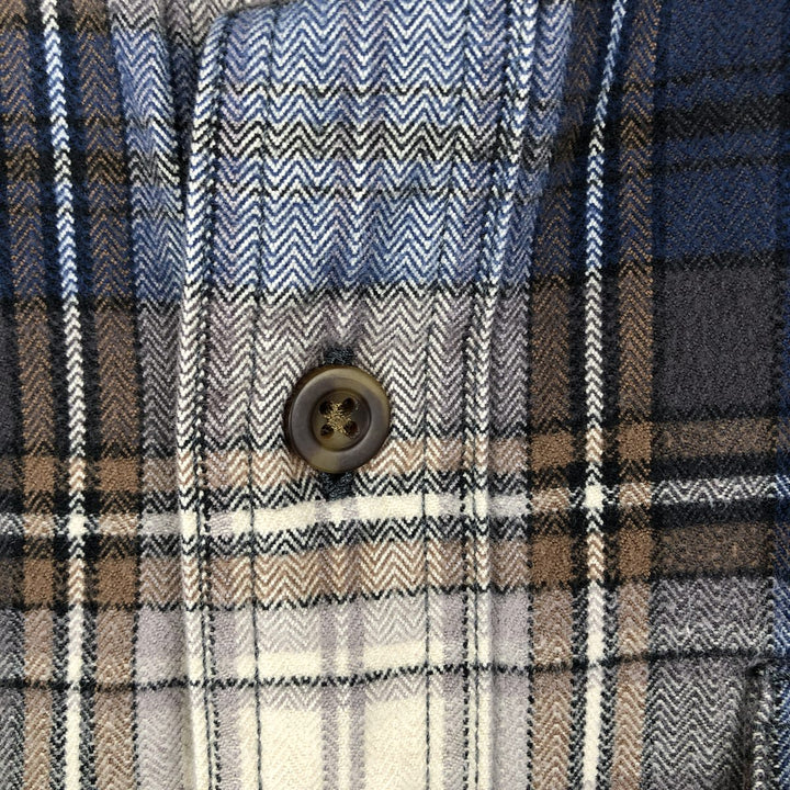 Carhartt ORIGINAL FIT Long-Sleeve Flannel Check Shirt, Men's Size S (approx.) cotton blue type Vintage Second Hand