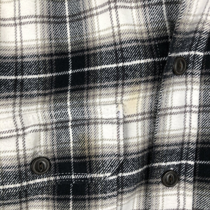 RED HEAD Long Sleeve Flannel Check Shirt, Men's Size L cotton black type Vintage Second Hand