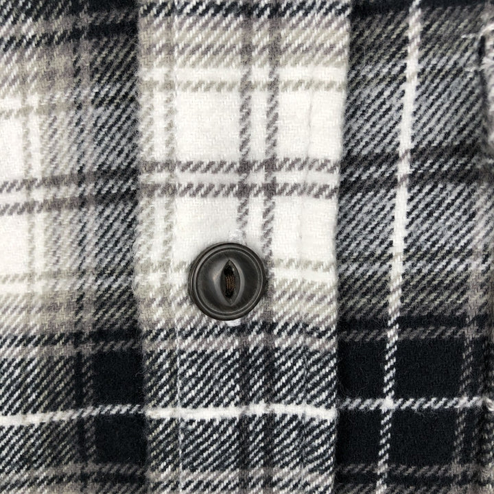 RED HEAD Ombre Check Long-Sleeve Flannel Check Shirt, Men's Size L (approx.) cotton black type Vintage Second Hand