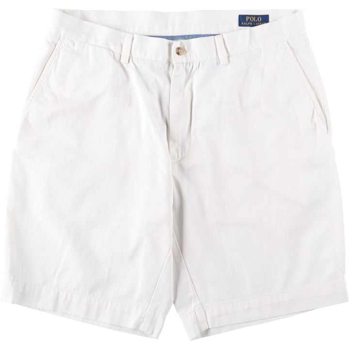 Ralph Lauren POLO RALPH LAUREN CLASSIC FIT Chino Shorts, Men's, Size W34 cotton white type Vintage Second Hand