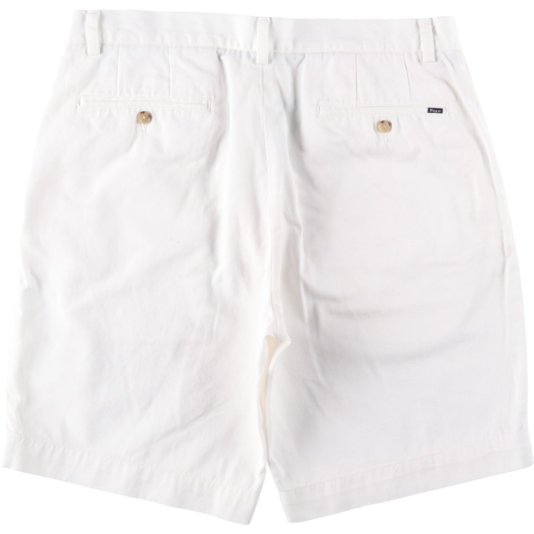Ralph Lauren POLO RALPH LAUREN CLASSIC FIT Chino Shorts, Men's, Size W34 cotton white type Vintage Second Hand