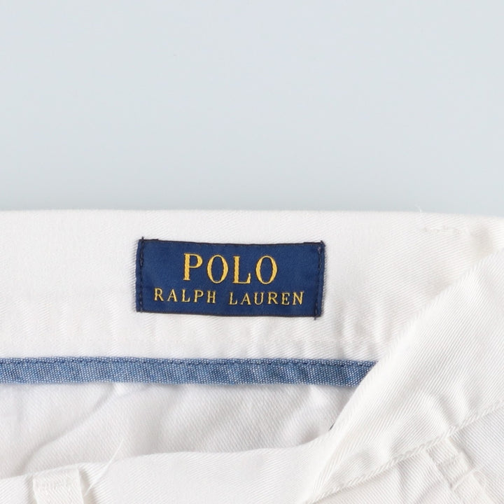 Ralph Lauren POLO RALPH LAUREN CLASSIC FIT Chino Shorts, Men's, Size W34 cotton white type Vintage Second Hand