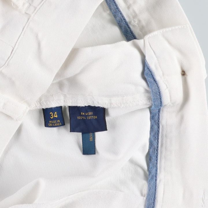 Ralph Lauren POLO RALPH LAUREN CLASSIC FIT Chino Shorts, Men's, Size W34 cotton white type Vintage Second Hand