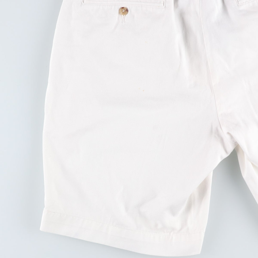 Ralph Lauren POLO RALPH LAUREN CLASSIC FIT Chino Shorts, Men's, Size W34 cotton white type Vintage Second Hand