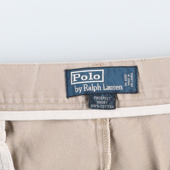 Ralph Lauren POLO by Ralph Lauren PROSPECT SHORT Chino shorts Short pants Men's w36 equivalent cotton Beige type Vintage Second Hand