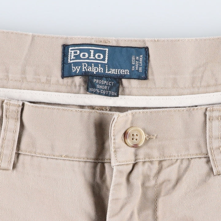 Ralph Lauren POLO by Ralph Lauren PROSPECT SHORT Chino shorts Short pants Men's w36 equivalent cotton Beige type Vintage Second Hand