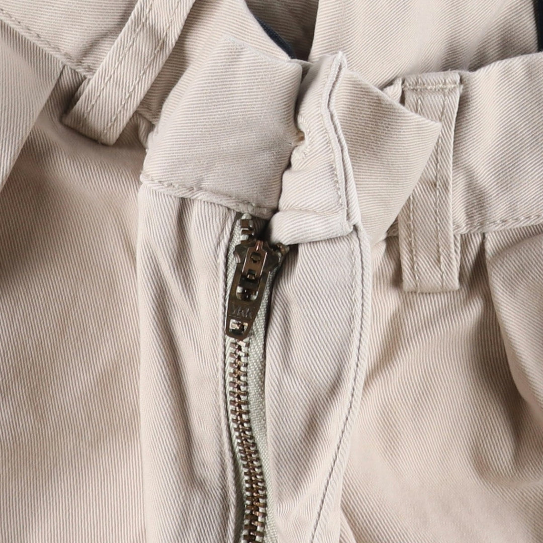 Ralph Lauren CLASSIC FIT PLEATED 9" Two-Pleat Chino Shorts (Men's W36 equivalent) cotton Beige type Vintage Second Hand