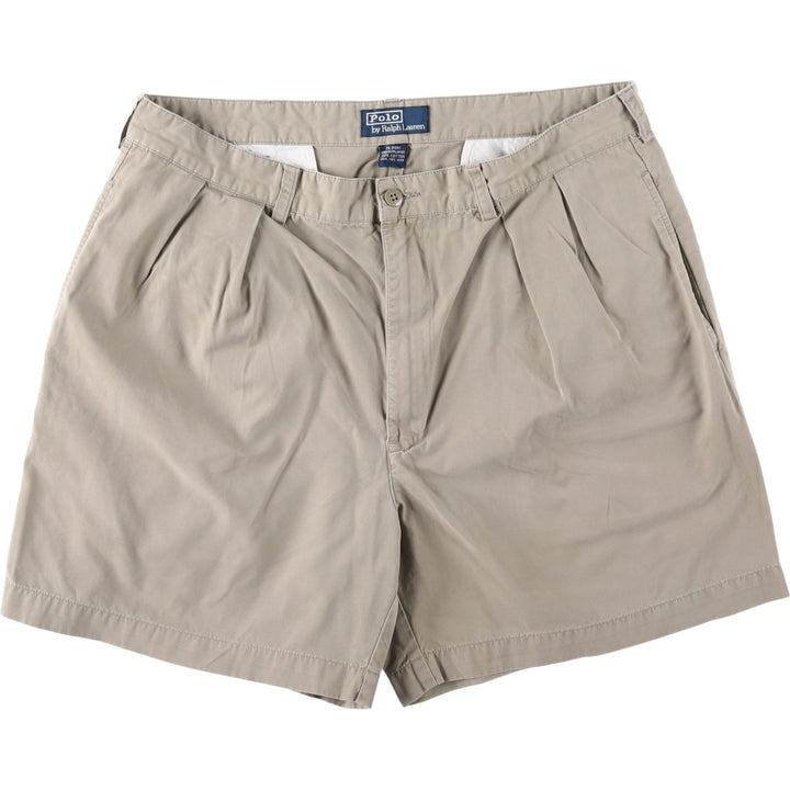Ralph Lauren POLO by Ralph Lauren Two-pleat Chino Shorts Shorts Men's W35 equivalent cotton Beige type Vintage Second Hand