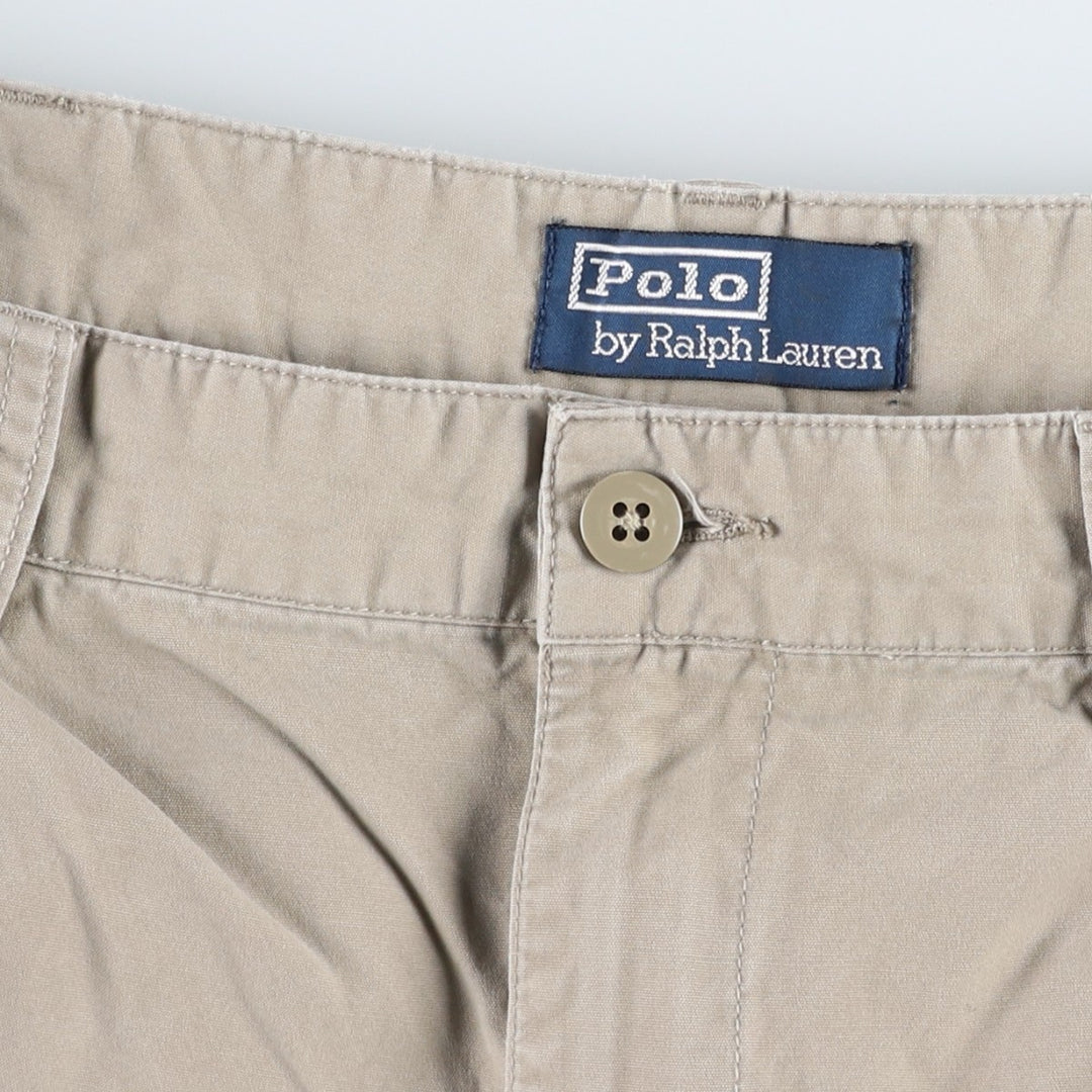 Ralph Lauren POLO by Ralph Lauren Two-pleat Chino Shorts Shorts Men's W35 equivalent cotton Beige type Vintage Second Hand