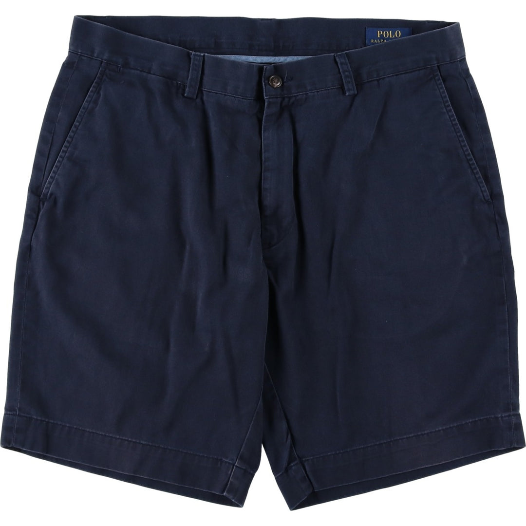 Ralph Lauren POLO RALPH LAUREN Chino Shorts Shorts Men's W36 equivalent cotton navy blue type Vintage Second Hand