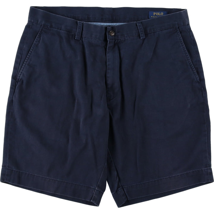 Ralph Lauren POLO RALPH LAUREN Chino Shorts Shorts Men's W36 equivalent cotton navy blue type Vintage Second Hand