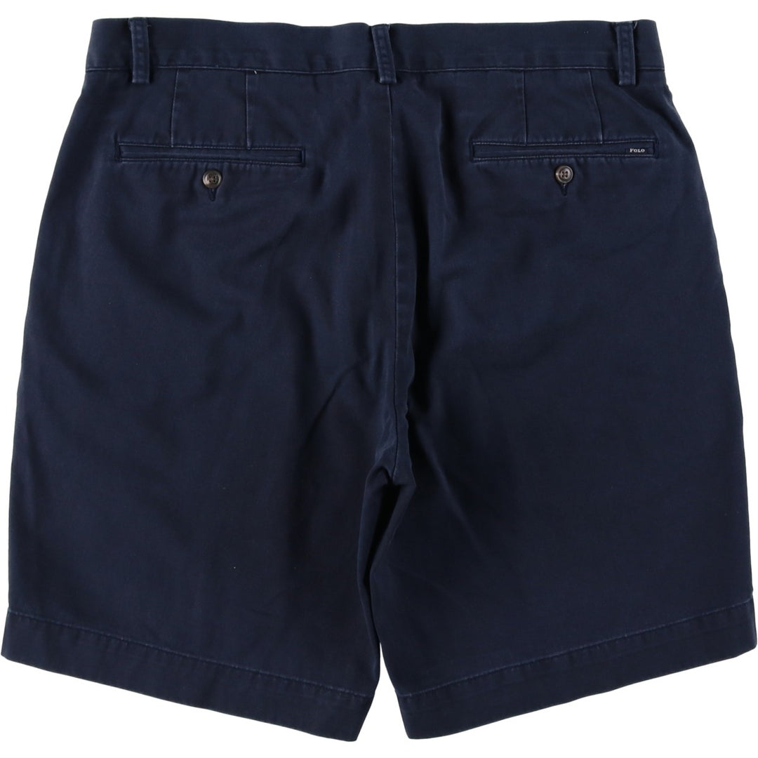 Ralph Lauren POLO RALPH LAUREN Chino Shorts Shorts Men's W36 equivalent cotton navy blue type Vintage Second Hand