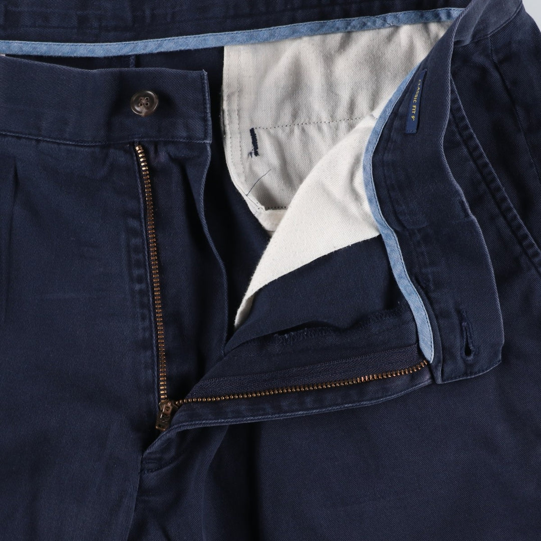 Ralph Lauren POLO RALPH LAUREN Chino Shorts Shorts Men's W36 equivalent cotton navy blue type Vintage Second Hand