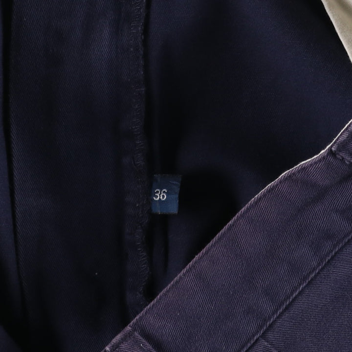 Ralph Lauren Polo Ralph Lauren Chino Shorts, Men's Size W34 (approx.) cotton navy blue type Vintage Second Hand