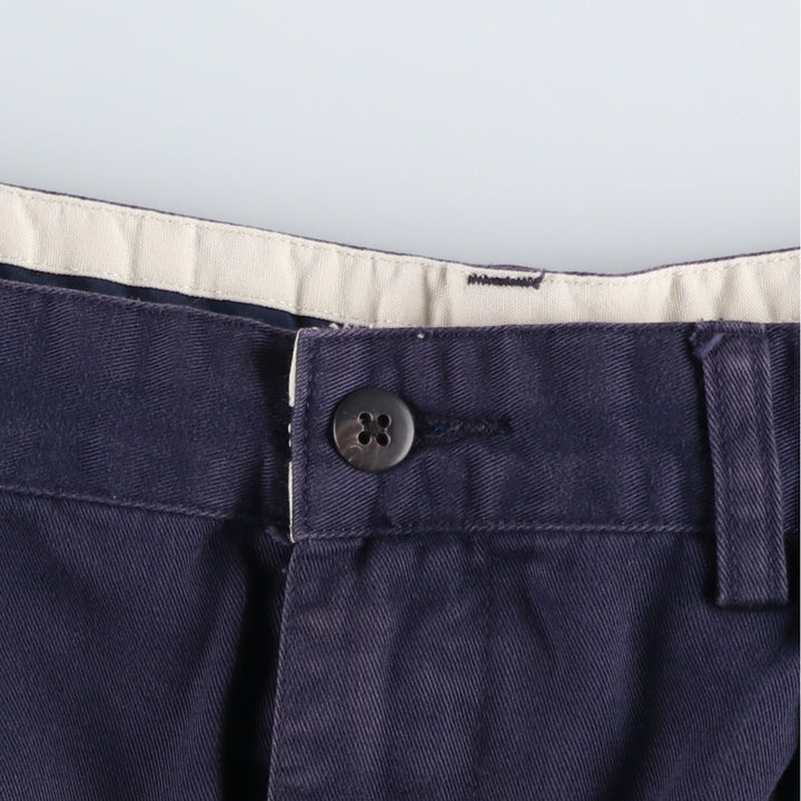 Ralph Lauren Polo Ralph Lauren Chino Shorts, Men's Size W34 (approx.) cotton navy blue type Vintage Second Hand
