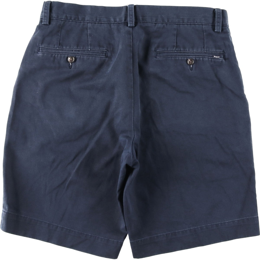 Ralph Lauren POLO RALPH LAUREN CLASSIC FIT Chino Shorts Shorts Men's W32 equivalent cotton navy blue type Vintage Second Hand