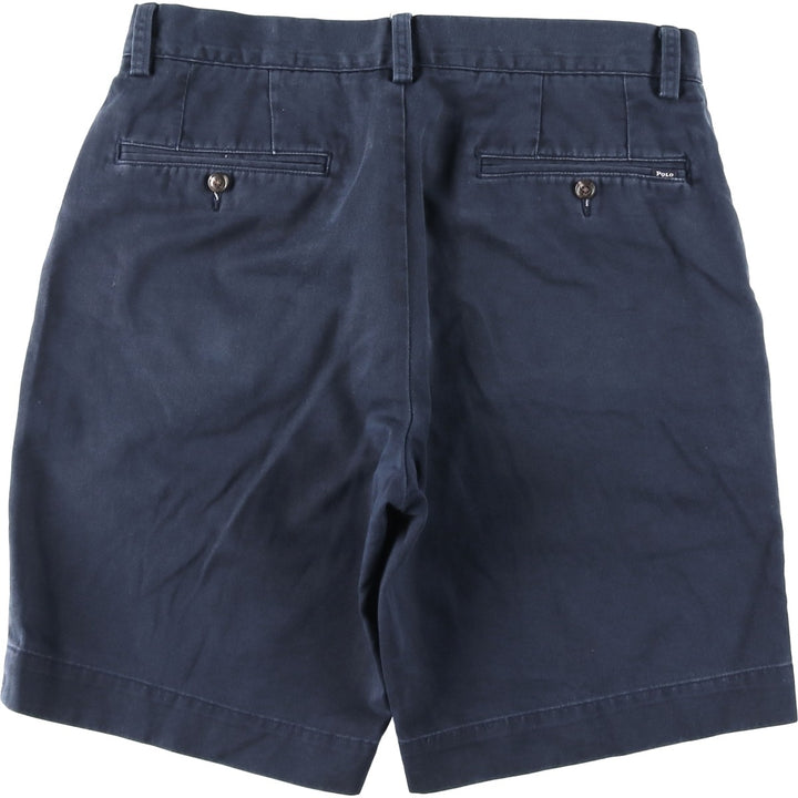 Ralph Lauren POLO RALPH LAUREN CLASSIC FIT Chino Shorts Shorts Men's W32 equivalent cotton navy blue type Vintage Second Hand