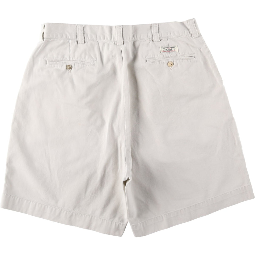 Ralph Lauren POLO by Ralph Lauren PHILIP SHORT Chino Shorts, Men's Size W35 cotton Beige type Vintage Second Hand