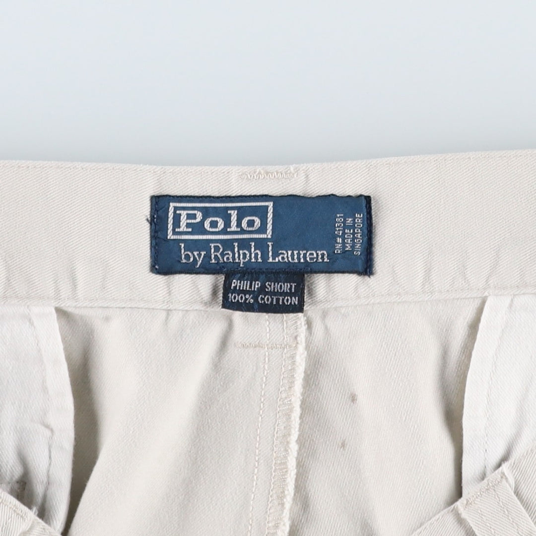 Ralph Lauren POLO by Ralph Lauren PHILIP SHORT Chino Shorts, Men's Size W35 cotton Beige type Vintage Second Hand