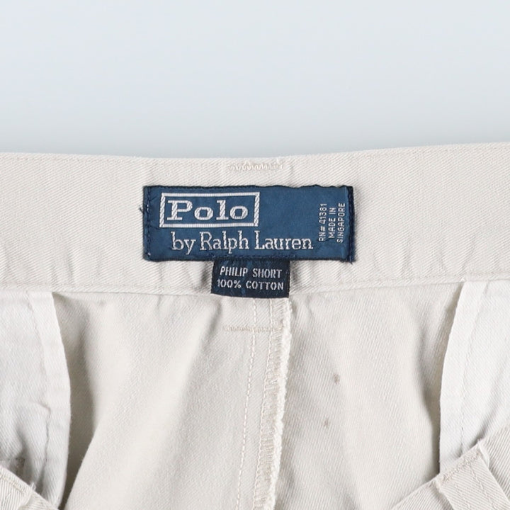 Ralph Lauren POLO by Ralph Lauren PHILIP SHORT Chino Shorts, Men's Size W35 cotton Beige type Vintage Second Hand