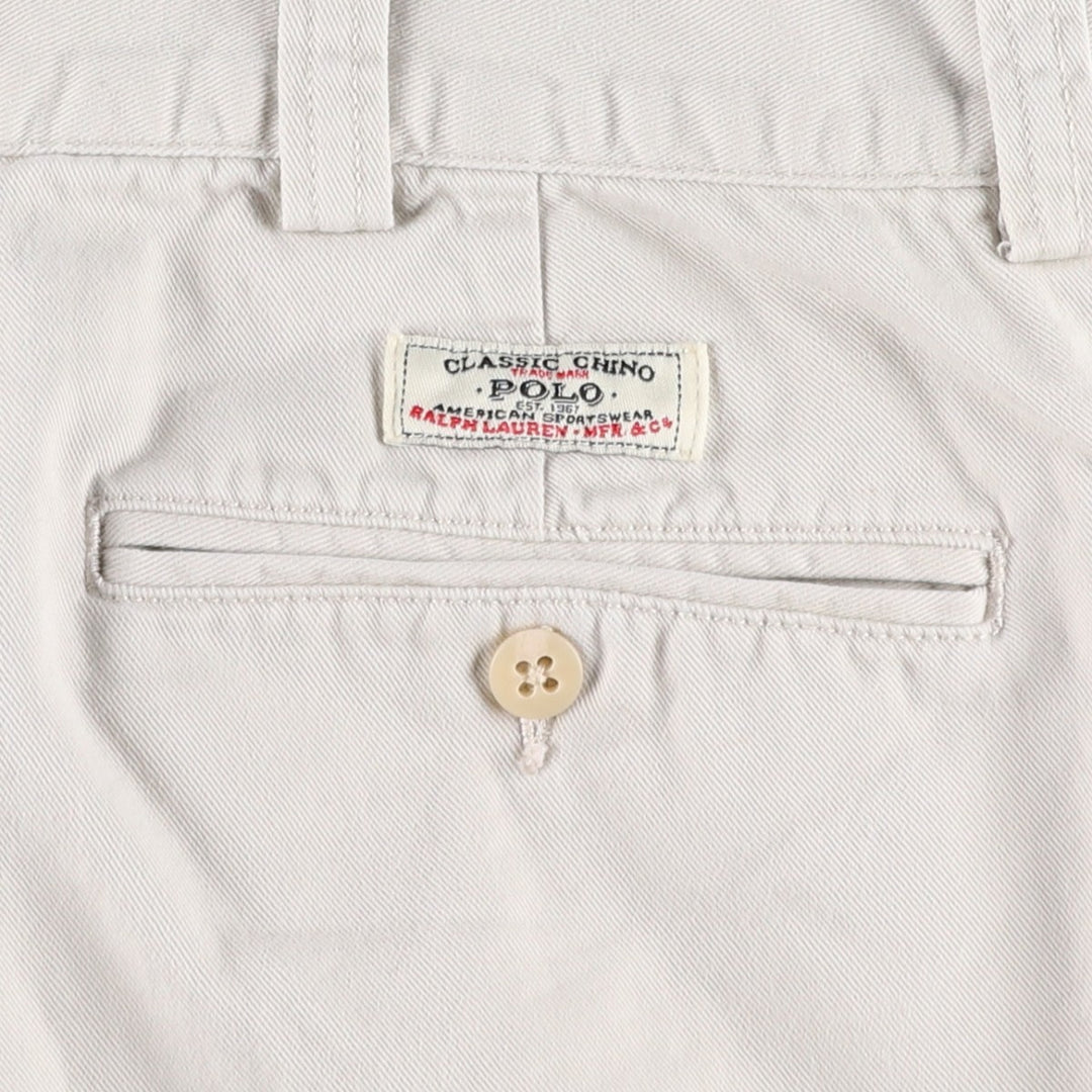 Ralph Lauren POLO by Ralph Lauren PHILIP SHORT Chino Shorts, Men's Size W35 cotton Beige type Vintage Second Hand