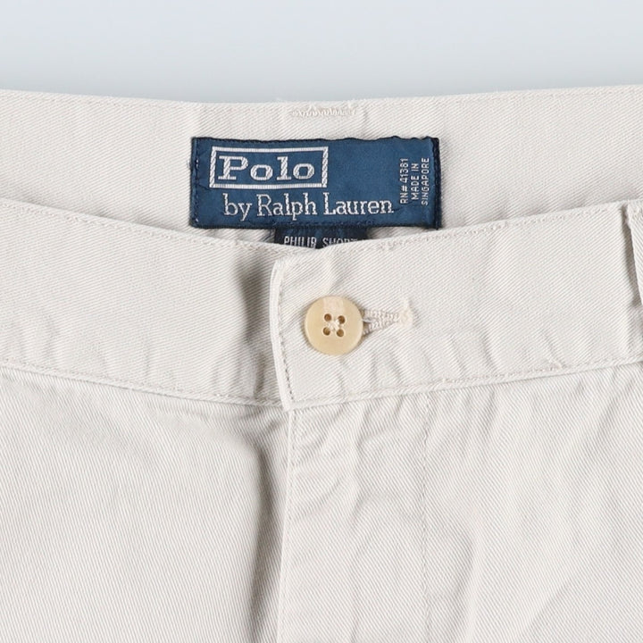 Ralph Lauren POLO by Ralph Lauren PHILIP SHORT Chino Shorts, Men's Size W35 cotton Beige type Vintage Second Hand