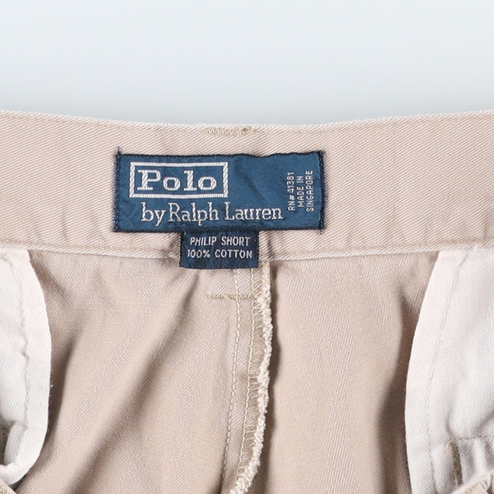 Ralph Lauren POLO by Ralph Lauren PHILIP SHORT Chino Shorts, Men's Size W36 cotton Beige type Vintage Second Hand