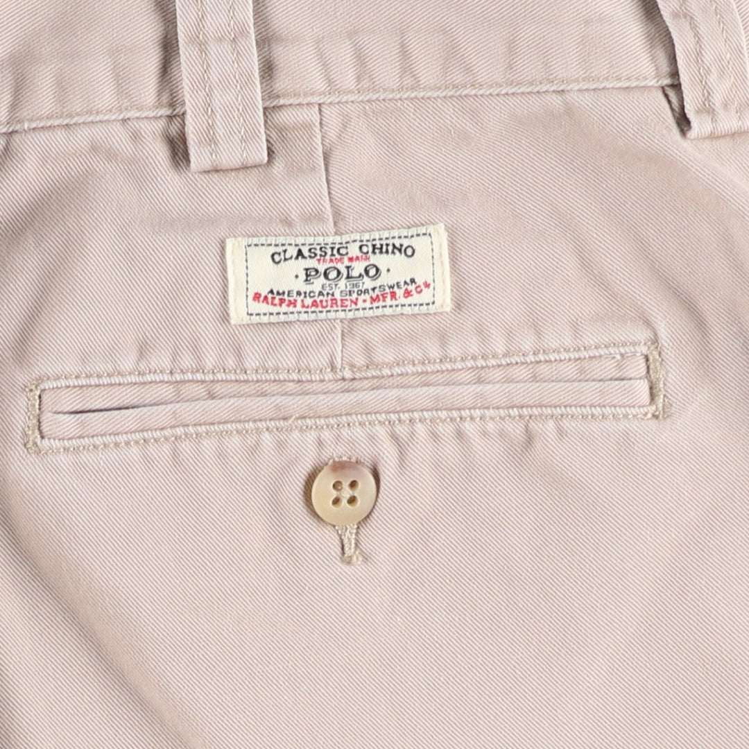 Ralph Lauren POLO by Ralph Lauren PHILIP SHORT Chino Shorts, Men's Size W36 cotton Beige type Vintage Second Hand