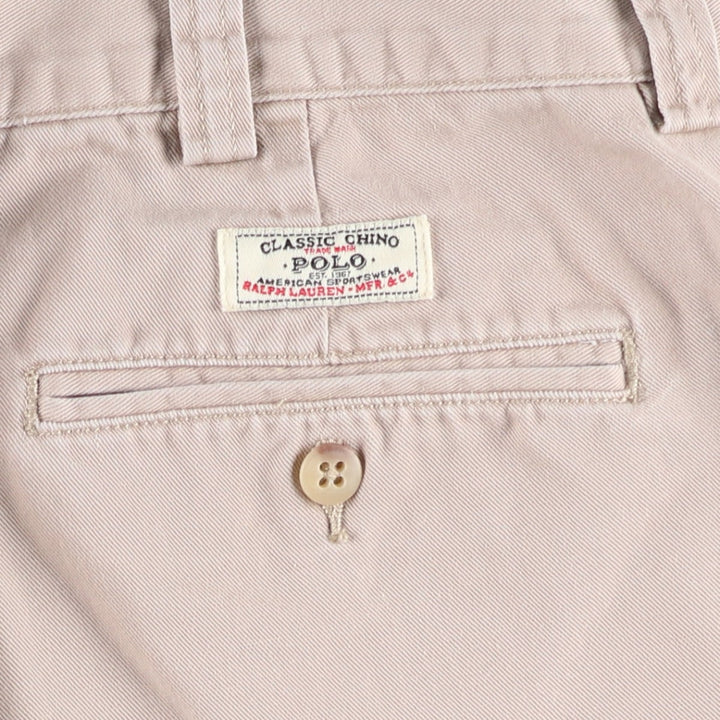 Ralph Lauren POLO by Ralph Lauren PHILIP SHORT Chino Shorts, Men's Size W36 cotton Beige type Vintage Second Hand