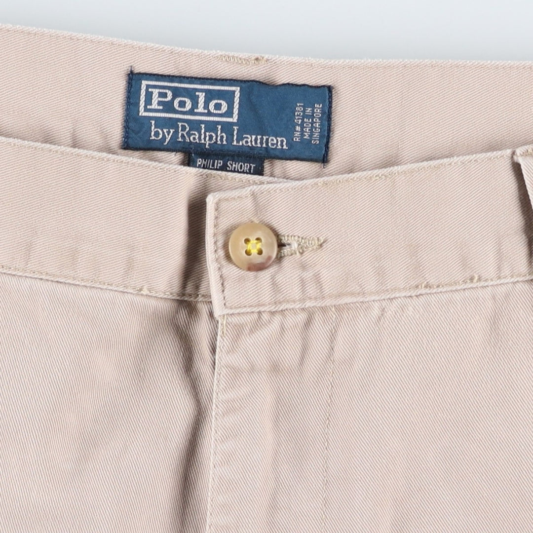 Ralph Lauren POLO by Ralph Lauren PHILIP SHORT Chino Shorts, Men's Size W36 cotton Beige type Vintage Second Hand