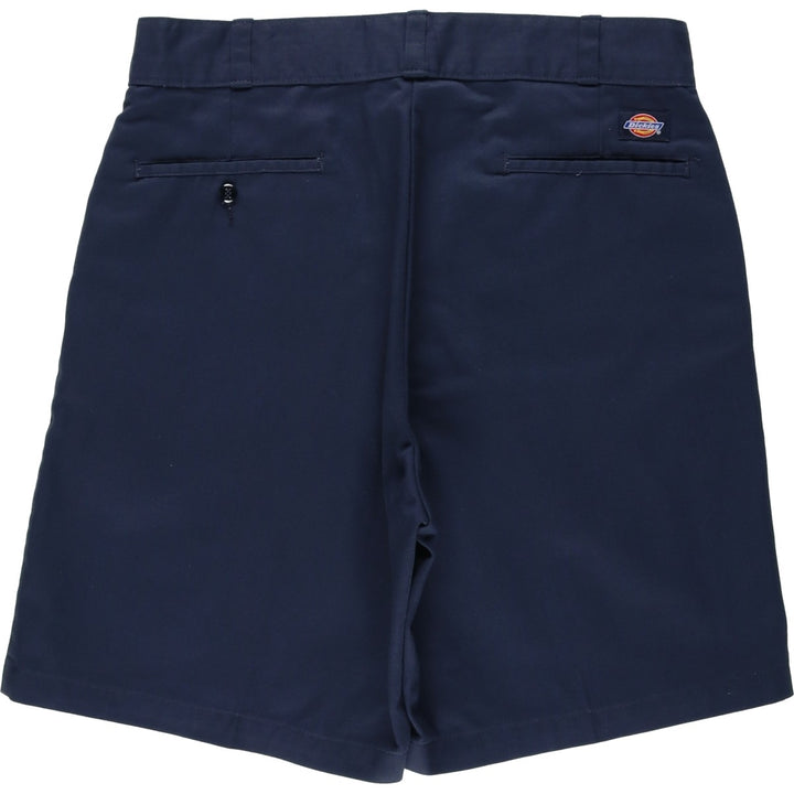 Dickies Work Shorts Shorts Men's W34 equivalent polyester navy blue type Vintage Second Hand