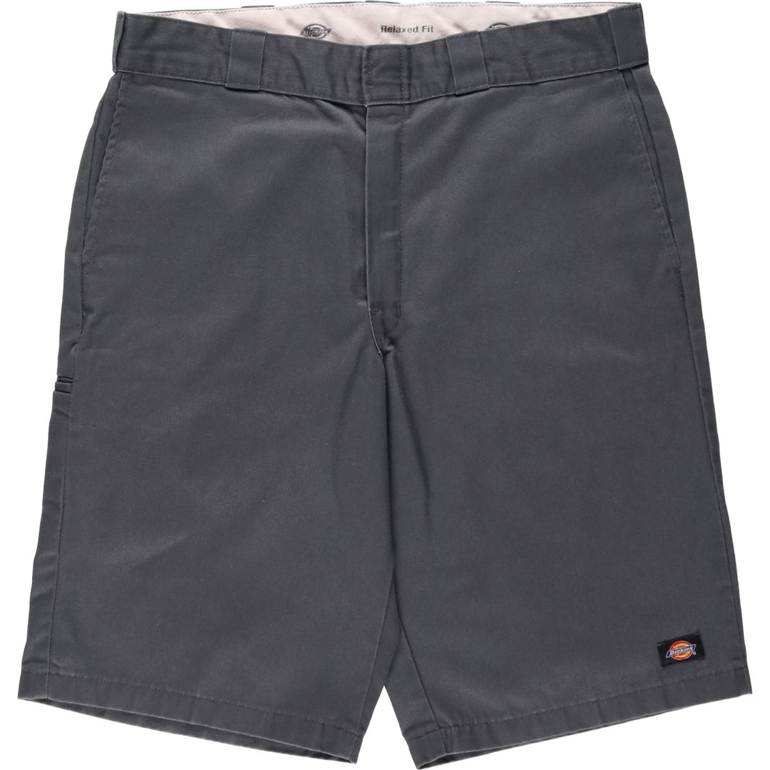 Dickies Relaxed Fit Work Shorts, Half Pants, Men's, W35 equivalent polyester Charcoal Vintage Second Hand