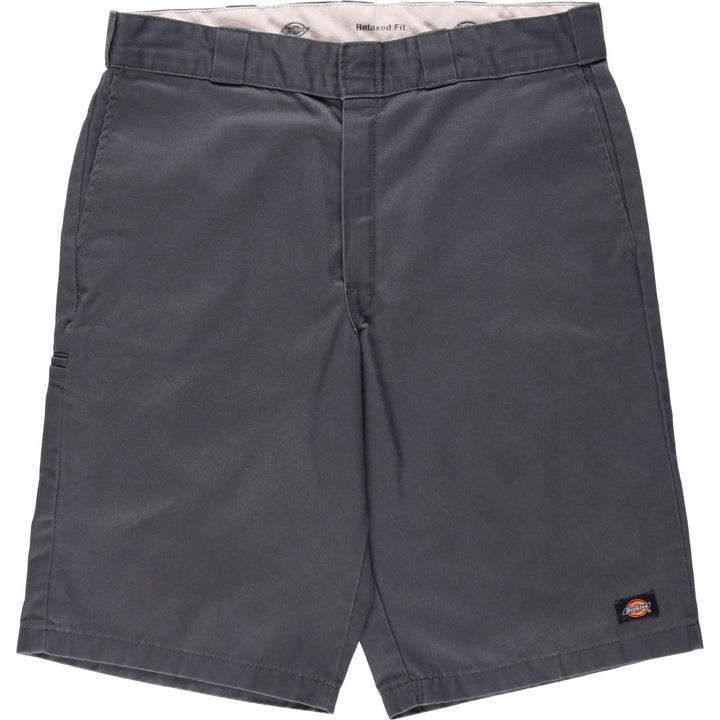 Dickies Relaxed Fit Work Shorts, Half Pants, Men's, W35 equivalent polyester Charcoal Vintage Second Hand