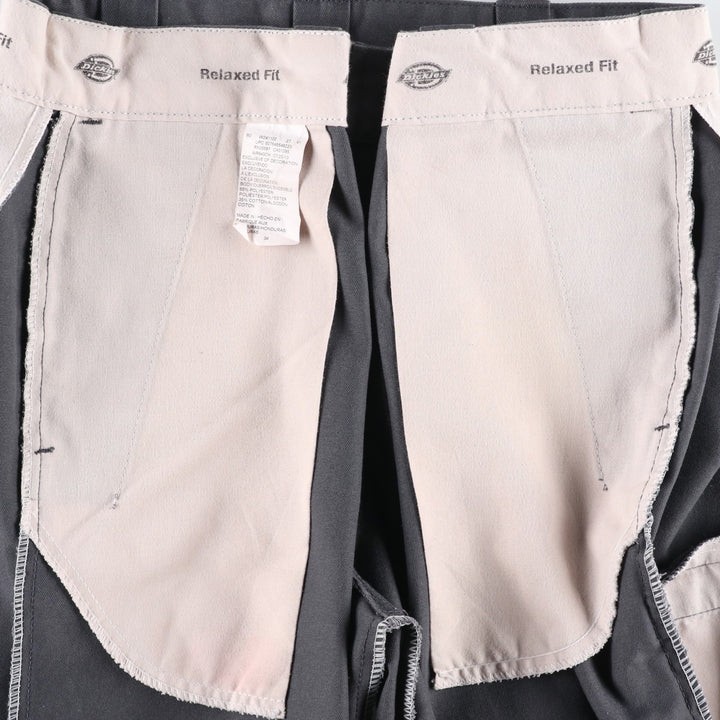 Dickies Relaxed Fit Work Shorts, Half Pants, Men's, W35 equivalent polyester Charcoal Vintage Second Hand