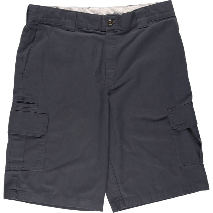 Dickies Relaxed Fit Cargo Shorts (Men's size W38) polyester gray type Vintage Second Hand