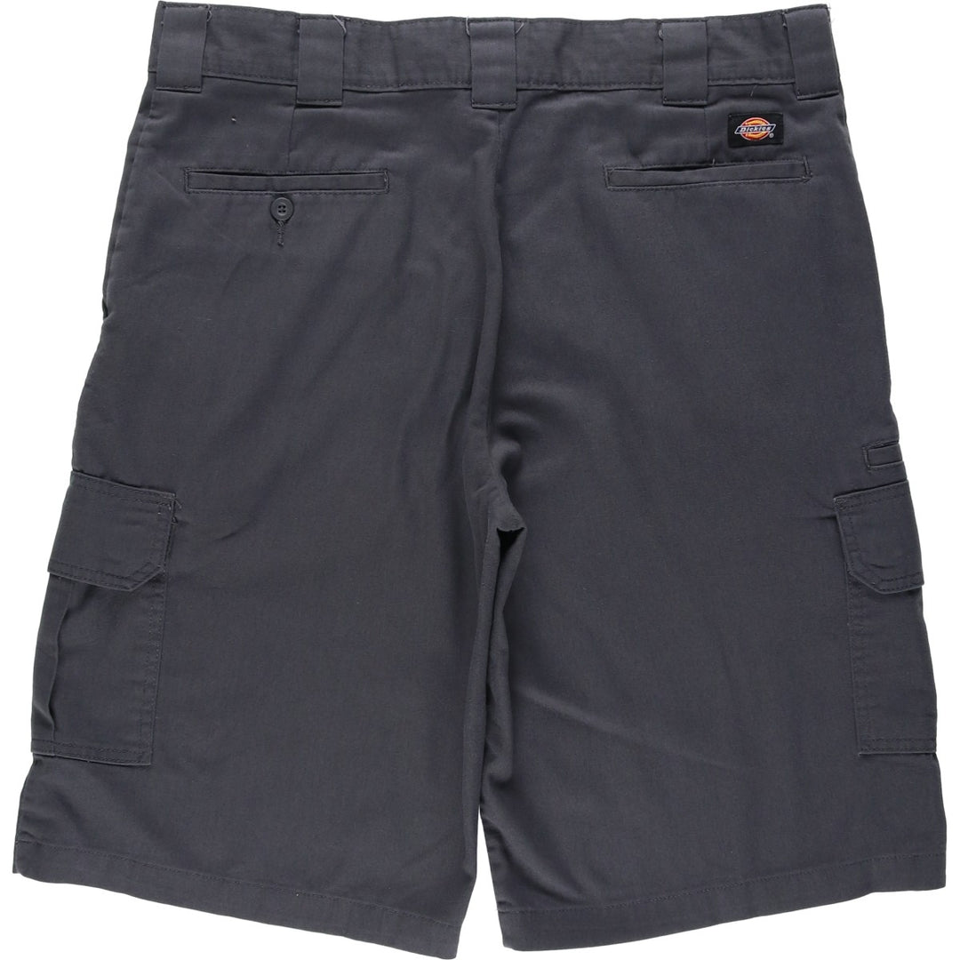 Dickies Relaxed Fit Cargo Shorts (Men's size W38) polyester gray type Vintage Second Hand