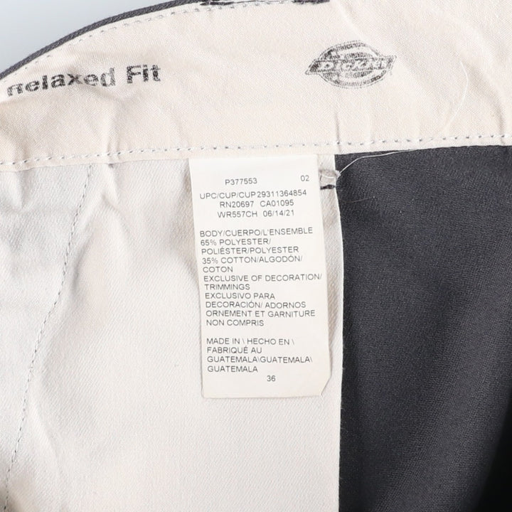 Dickies Relaxed Fit Cargo Shorts (Men's size W38) polyester gray type Vintage Second Hand