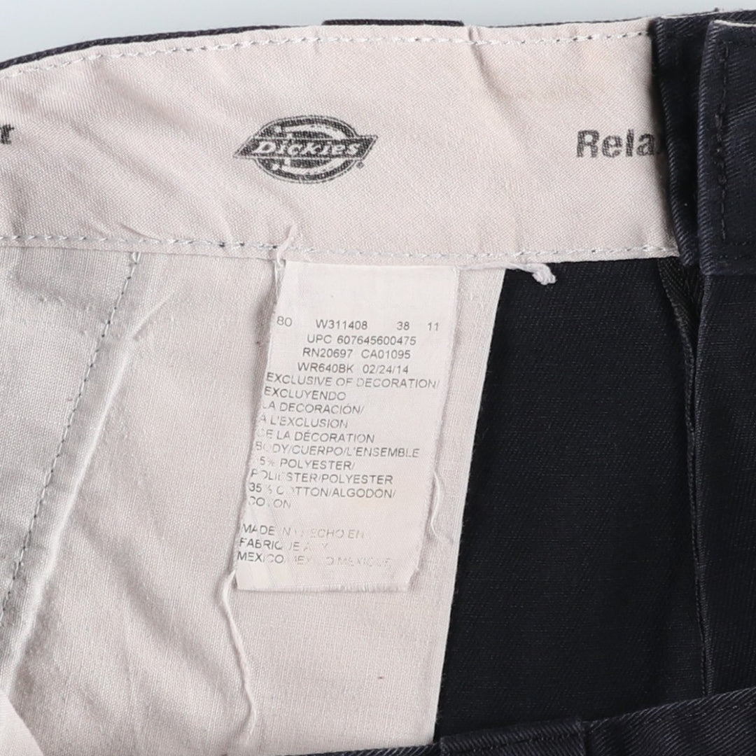 Dickies Relaxed Fit Work Shorts, Half Pants, Men's, W34 equivalent polyester black type Vintage Second Hand