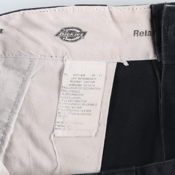 Dickies Relaxed Fit Work Shorts, Half Pants, Men's, W34 equivalent polyester black type Vintage Second Hand