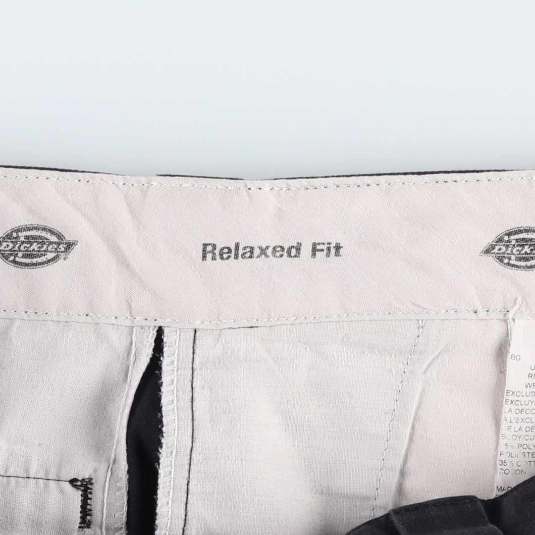 Dickies Relaxed Fit Work Shorts, Half Pants, Men's, W34 equivalent polyester black type Vintage Second Hand