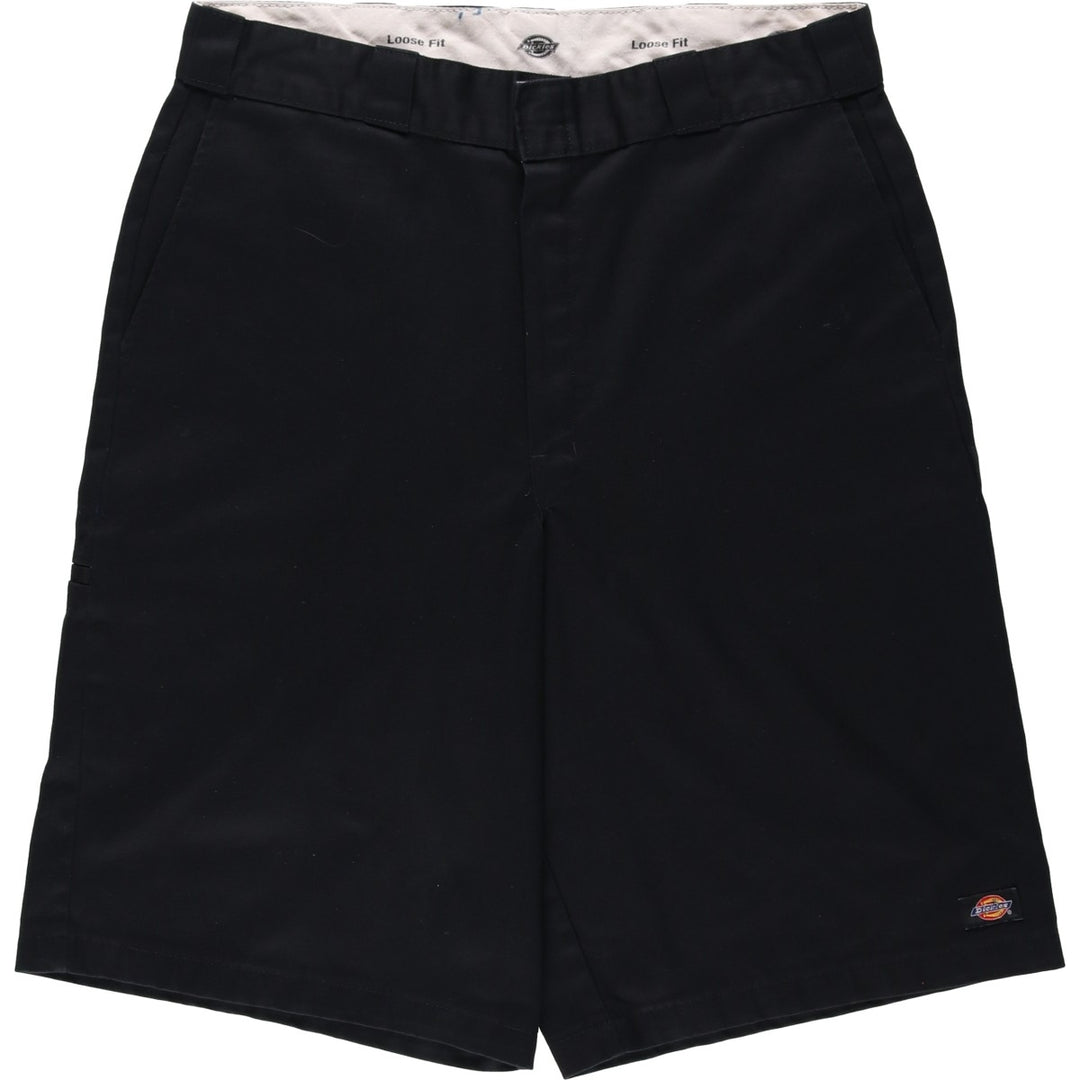 Dickies Loose Fit Work Shorts, Half Pants, Men's, W36 equivalent polyester black type Vintage Second Hand