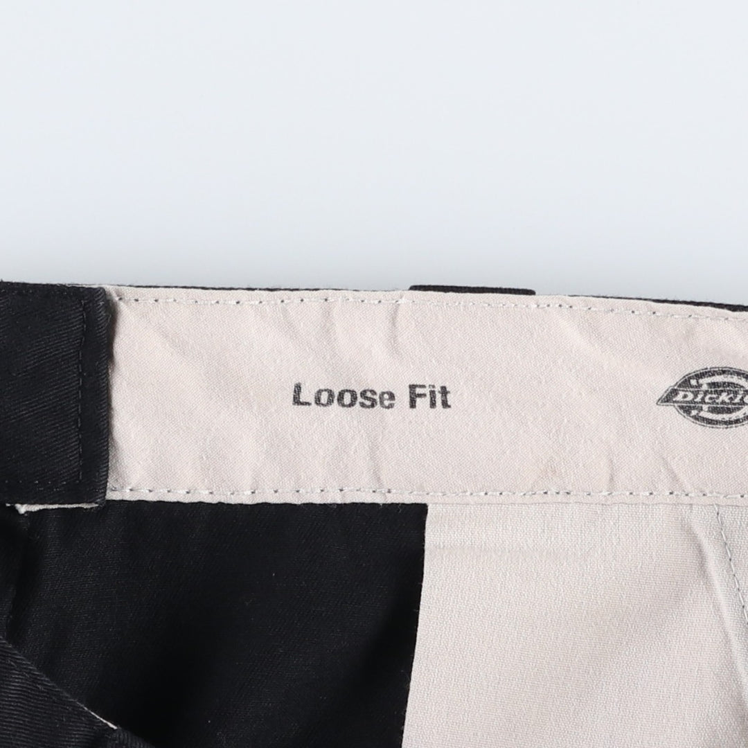 Dickies Loose Fit Work Shorts, Half Pants, Men's, W36 equivalent polyester black type Vintage Second Hand